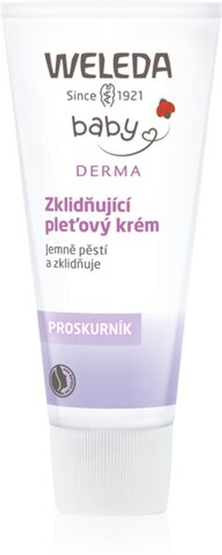 Weleda Baby Derma - успокаивающий крем для лица для детей /   50  ml  / GTIN 4001638096669
