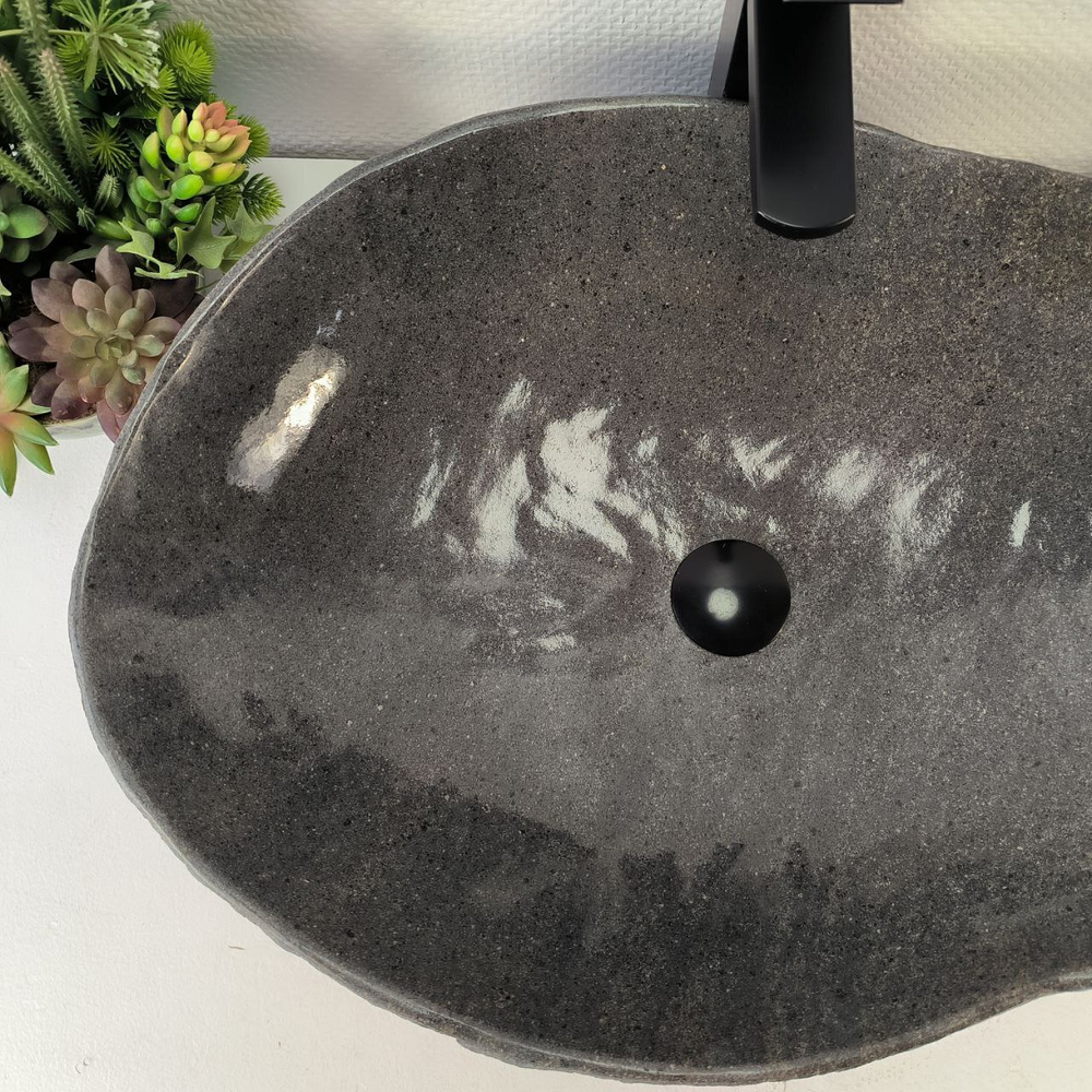 Раковина из речного камня RS-65393 65*46*15 0863