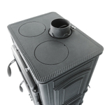 GUCHA Печь-камин чугунная LAVA PREMIUM (с плитой)