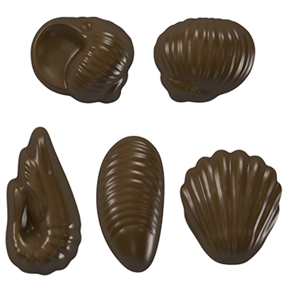 37 | Форма для шоколадных конфет "Океан-2" (275*175 мм)