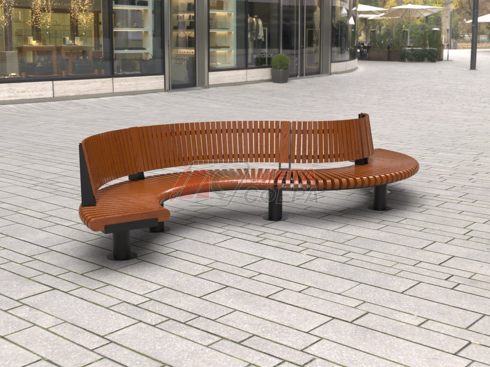 Скамейка Rail Road 01 Змейка