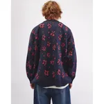 Свитер БИЧ Цветы синий