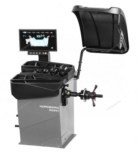 Станок балансировочный автомат с дисплеем, серый NORDBERG 4523PA1(G)