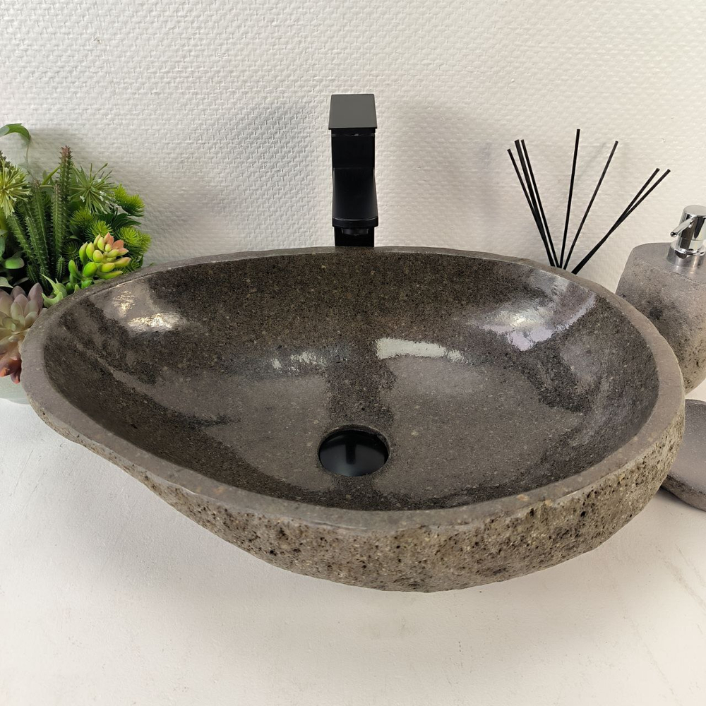 Раковина из речного камня RS-65212 55*38*15 0857