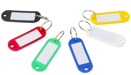 434 Бирка для ключей в асс. 50х22 мм, 1 шт.