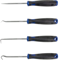 Набор крючков для демонтажа сальников и уплотнителей, 4 предмета