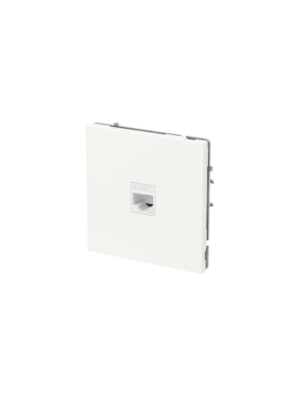 Розетка компьютерная 1-м KANT RJ45 кат.5E без шторки бел. песок DKC 7010663