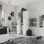 Шкаф детский - IKEA PLATSA/SMÅSTAD/SMASTAD, 60x40x180 см, белый, ИКЕА