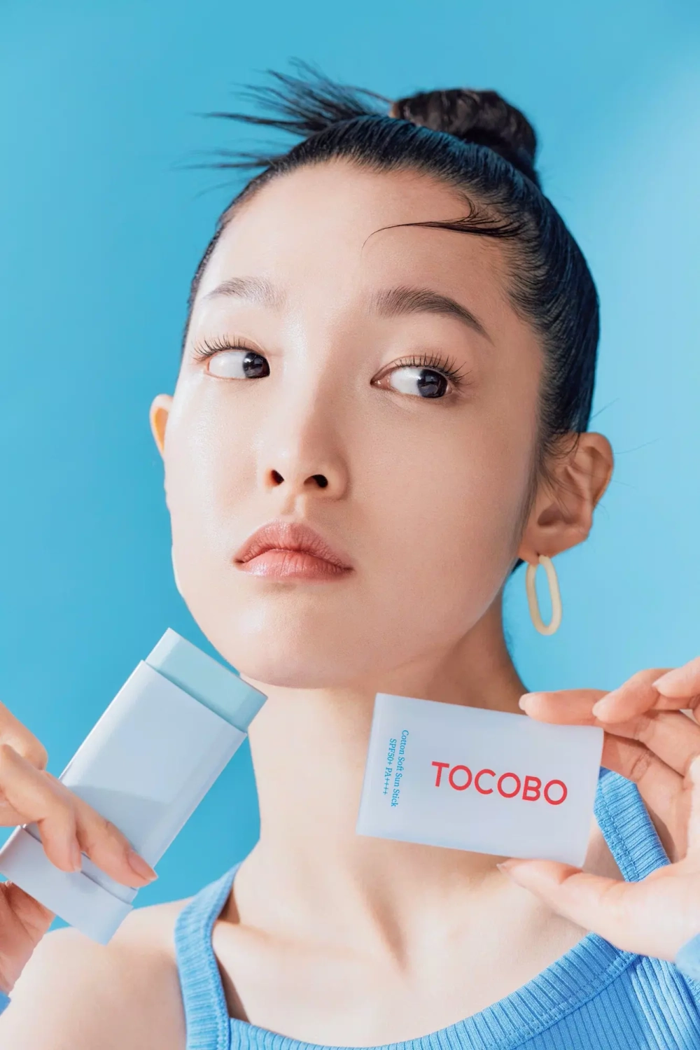 Себорегулирующий солнцезащитный стик для лица Tocobo Cotton Soft Sun Stick SPF50 + PA++++