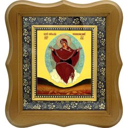 Спорительница хлебов. Икона Божьей Матери на холсте.