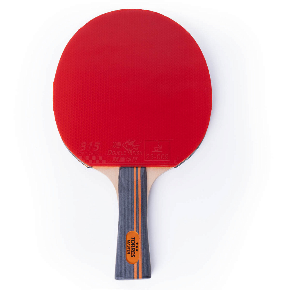 Ракетка для н/т TORRES Master 3*, TT21007, для тренировок, накладка 2,0 мм