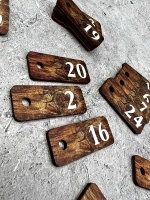 Бирки для ключей деревянные 2х5см