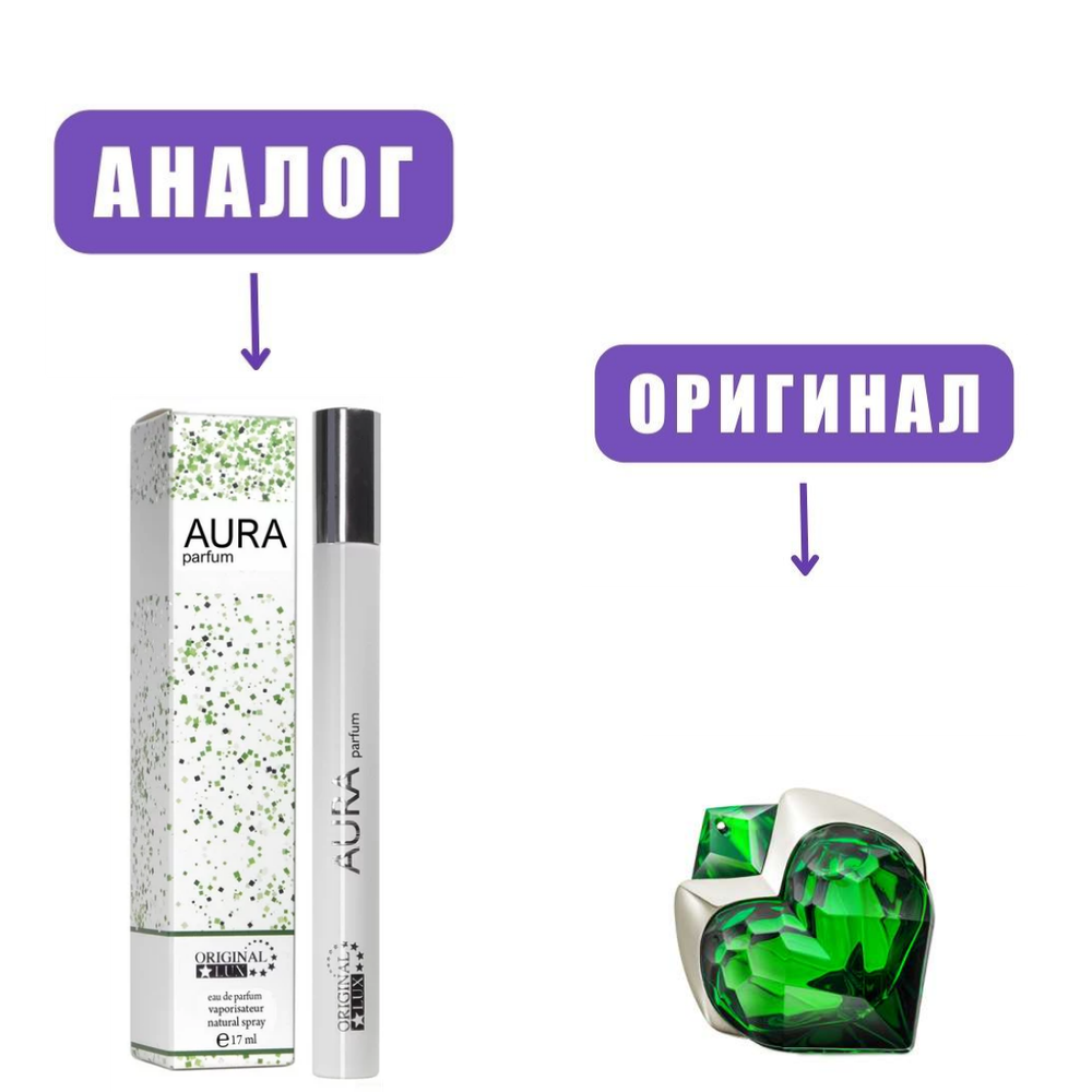 NISHA LUX 17ml AURA Parfum (версия MuglerAura) edP lady /ТВ ручка
