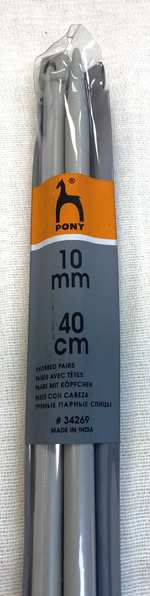 Спицы прямые №10 40см Пони