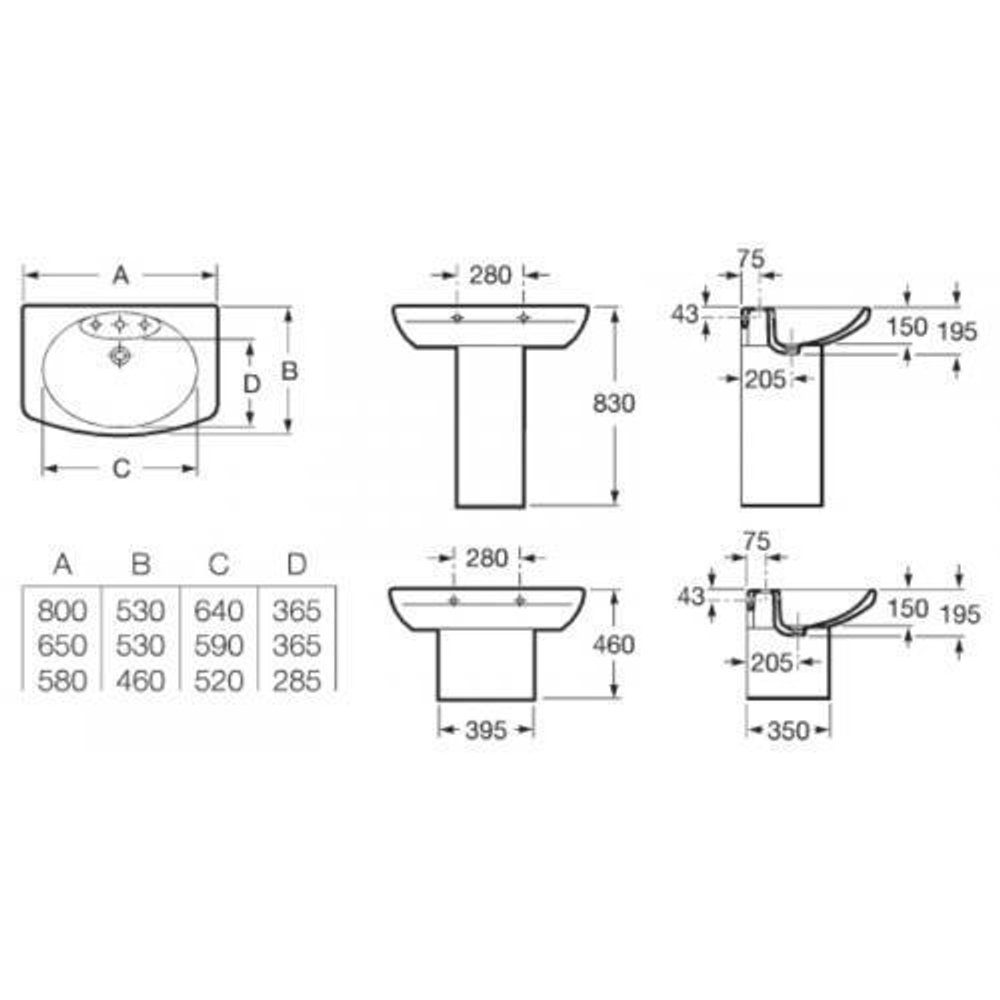 ПЬЕДЕСТАЛ ROCA DAMA SENSO