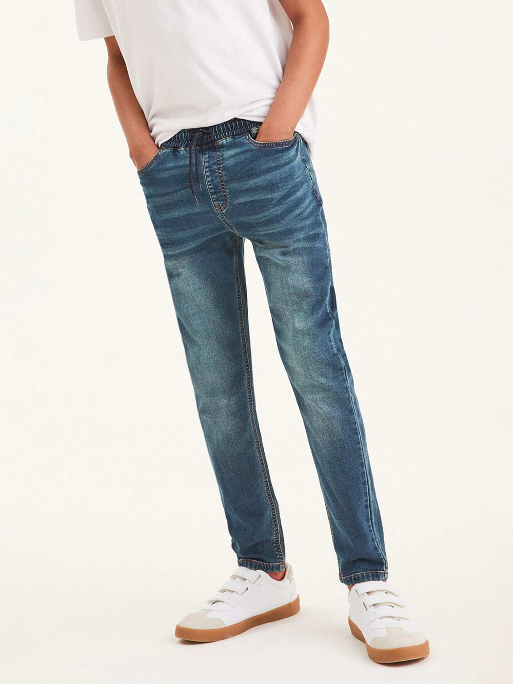 Джинсы стрейч для мальчика Next 993-403, Синий