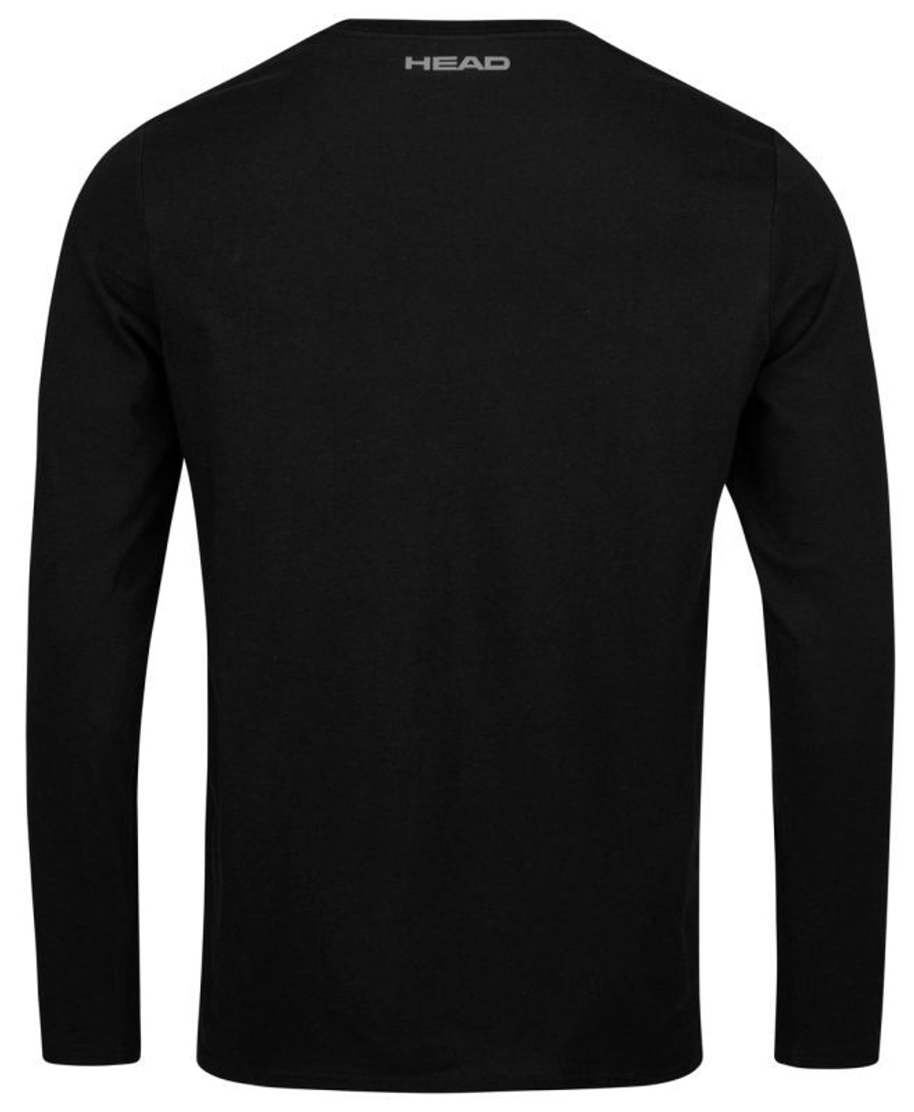 Футболка для мальчика теннисная Head Club 21 Cliff LS Junior - black