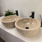 Раковина из мрамора ПАРА! Drum Cream Marmo DM-62888 45*45*16 105