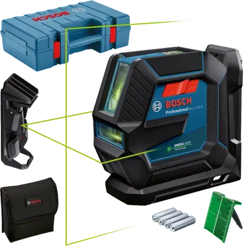 Линейный лазерный нивелир BOSCH GLL 2-15 G 0601063W02