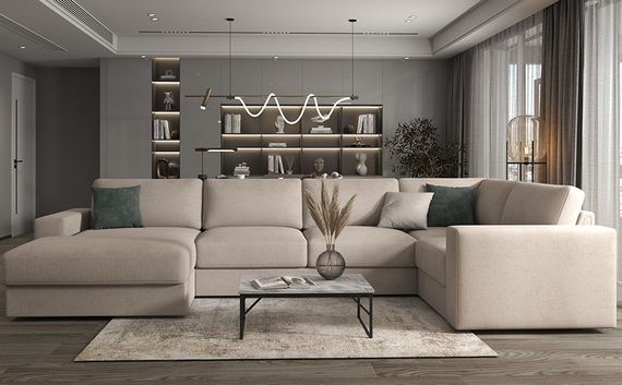 Модульный п-образный диван Дискавери