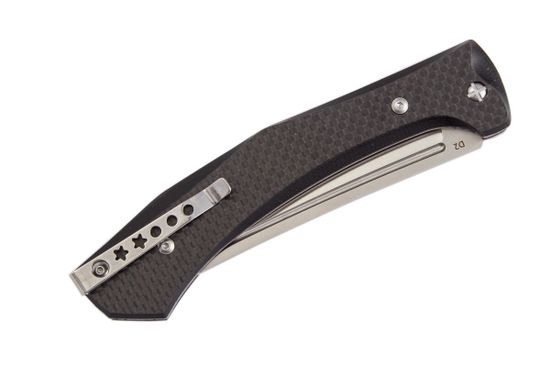 Складной нож Reptilian Пчак-06 c клинком из стали D2, рукоять карбон