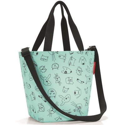 Сумка детская shopper xs cats and dogs mint