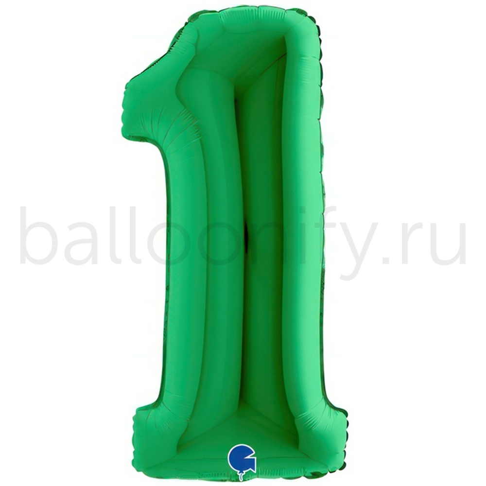 Шар ЦИФРА 1 Green 40" 102 см