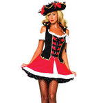 Платье адмирала (Размер: S-M) (Цвет: черный с красным)