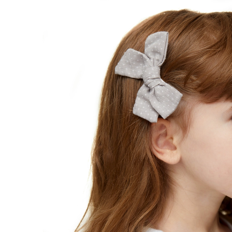 Заколка Бежевый Крест-бант