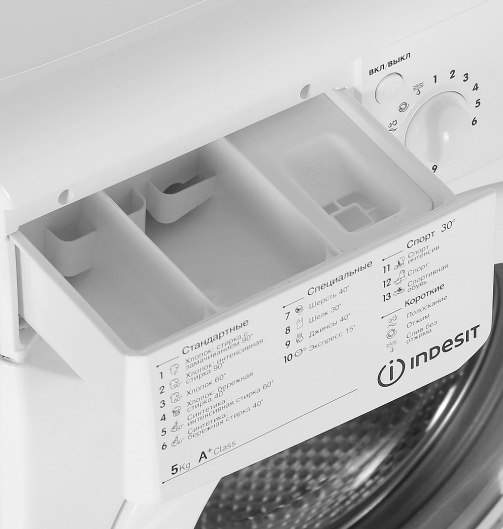 Стиральная машина Indesit IWSD 51051 CIS (5 кг, 16 программ, 1000 об/мин)