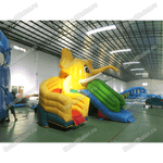 Водная надувная горка «Слоник на воде», 9×8×6 м