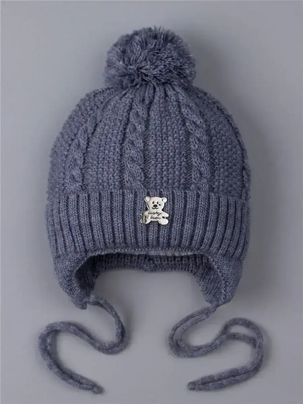 Шапка вязаная демисезонная для детей