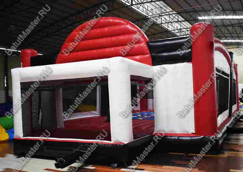 Надувная спортивная площадка "Три в одном", 16*8*2,2 м