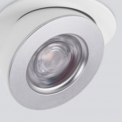 Встраиваемый светильник Elektrostandard 25080/LED 8W 4200К белый/серебро