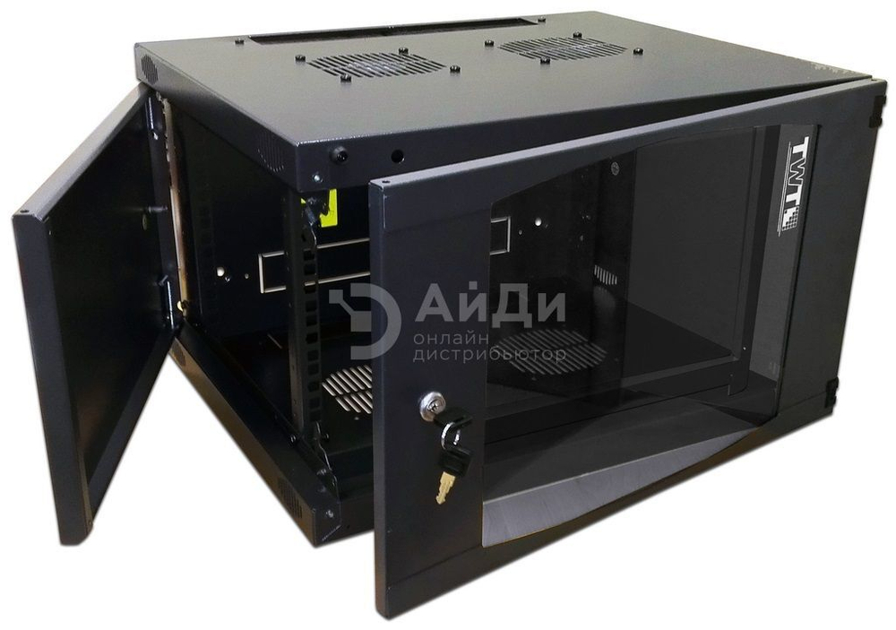 Шкаф телекоммуникационный настенный TWT TWT-CBWNG-18U-6x6-BK