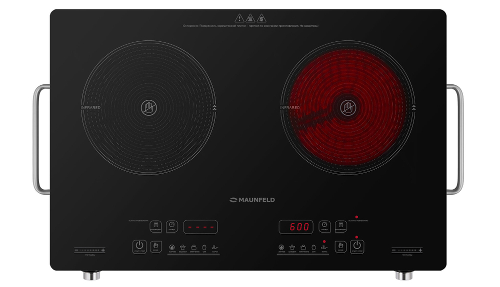 Электрическая стеклокерамическая плитка MAUNFELD EVCE.F592-BK фото 