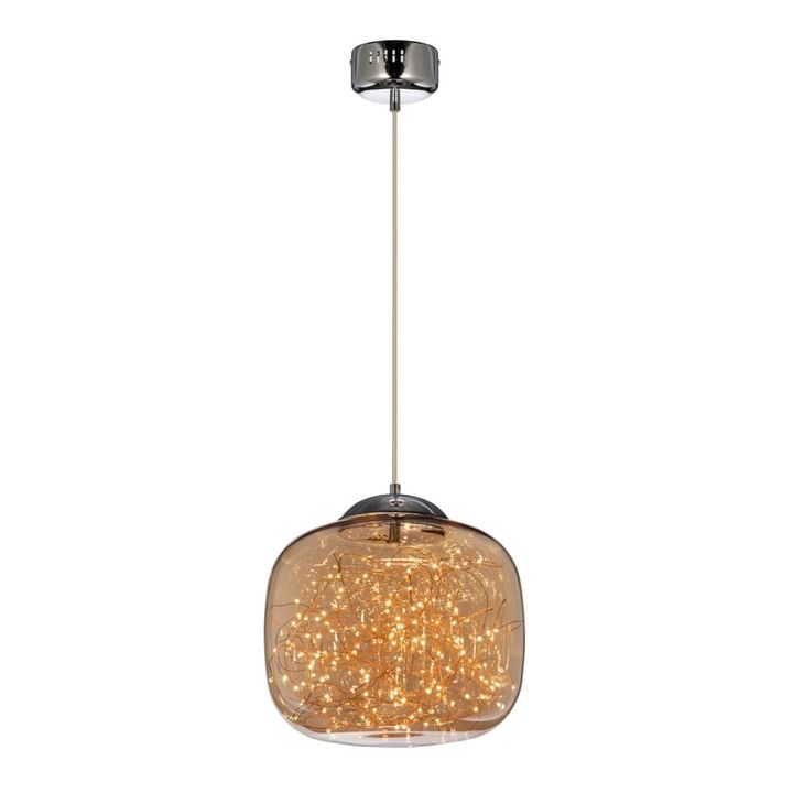 Подвесной светодиодный светильник Lumina Deco Daisy LDP 6823-300 CHR+AMB
