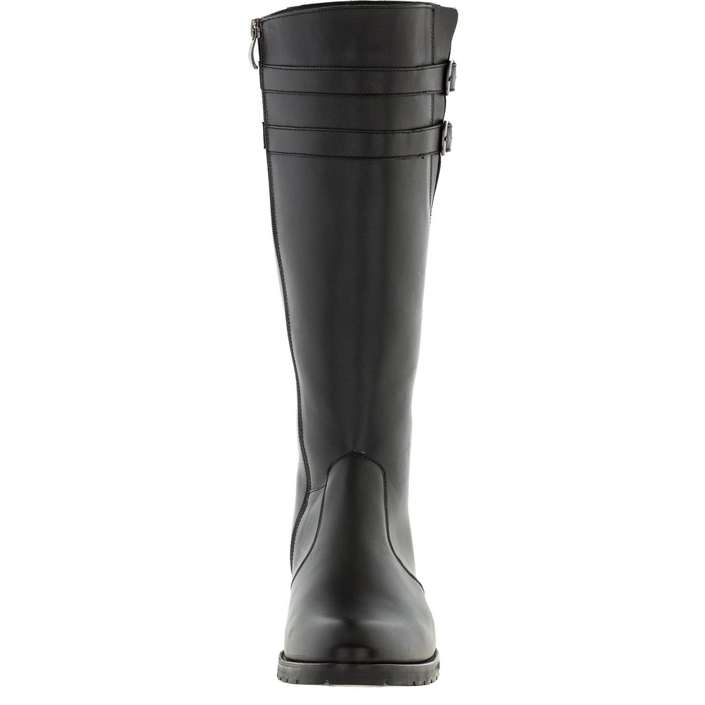 635507 Сапоги женские черные кожа