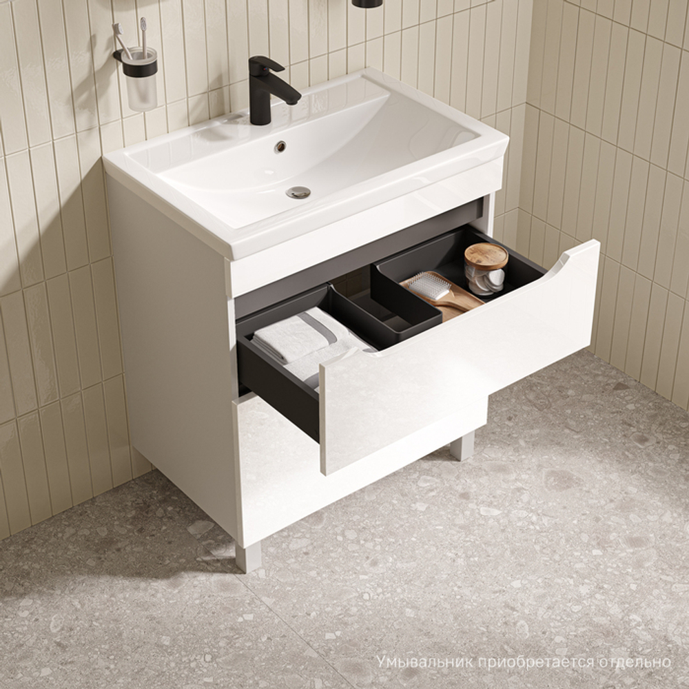 Тумба напольная IDDIS Ray, 70 см, белый, RAY70WFi95