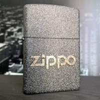 Зажигалка серая матовая Zippo 211 с покрытием Iron Stone