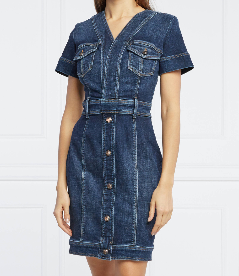 платье GUESS - темно-синий(W1BK24 D4H11)