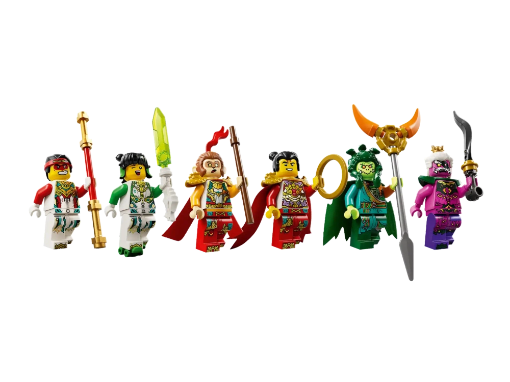 Конструктор LEGO Monkie Kid 80057 Боевой робот Нежы "Огненное кольцо"