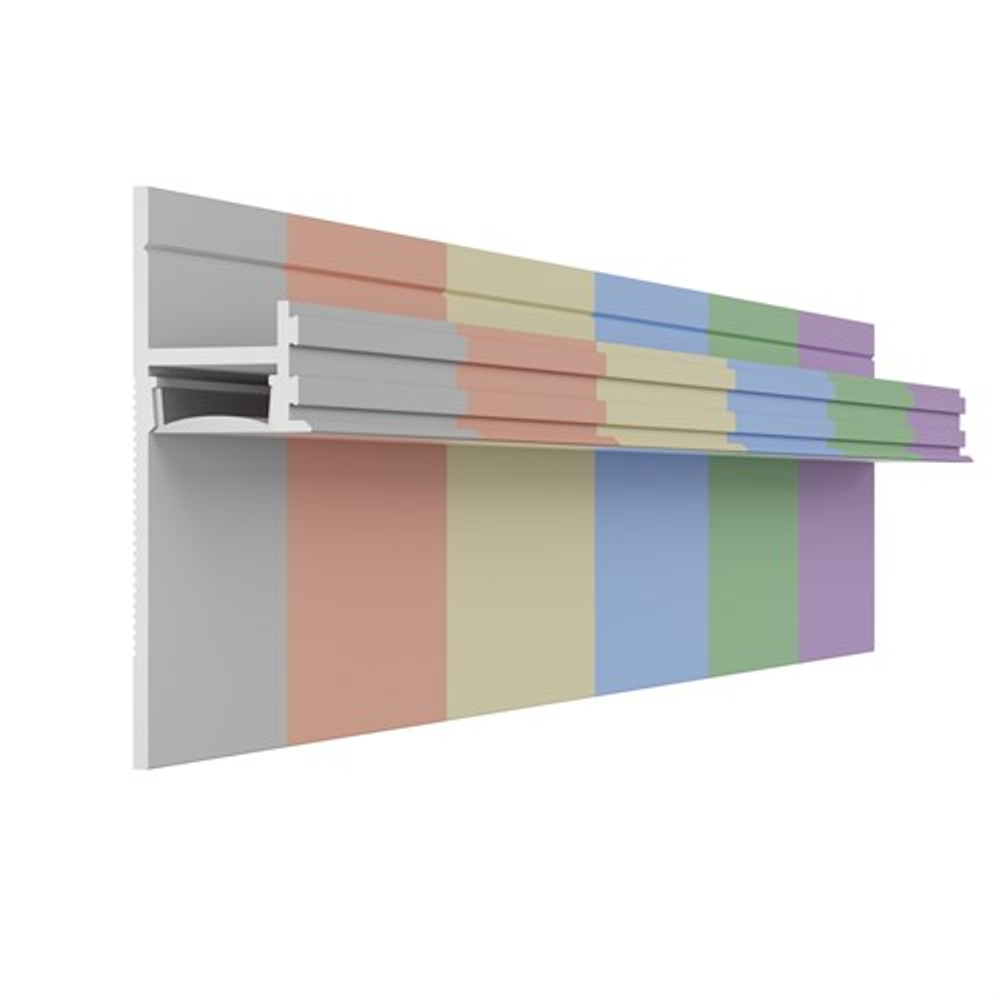 Теневой плинтус скрытого монтажа Pro Design 7209 покраска по RAL 2700мм