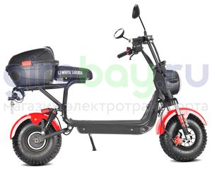 Электроскутер WHITE SIBERIA MINI R 1200w 2.0 - Красный фото 5 фото №7