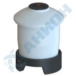 Емкость цилиндрическая 890 л с на подставке с дыхательным клапаном Анион 890 л. вертикальная (1170x1170x1560см;белый) - арт.559491