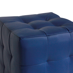 Пуф Лотос Синий ЭкоКожа