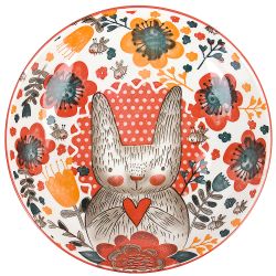 Тарелка "Kawaii Forest.Bunny" d=21см. v=700мл. (min9) (фарфор) (транспортная упаковка)