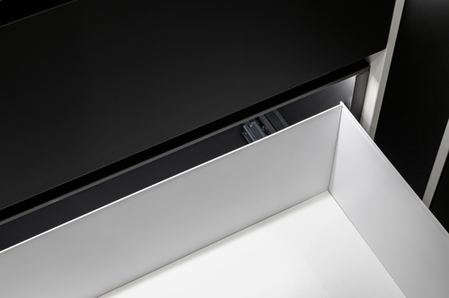 Комплект боковин выдвижного ящика Rigo H150, 500мм, белый