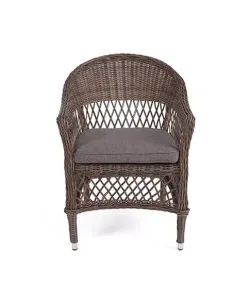 "Сицилия" плетеный стул из искусственного ротанга, цвет коричневый