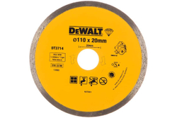 Диск алмазный сплошной (110х20 мм) для плиткореза DWC 410 DEWALT DT 3714